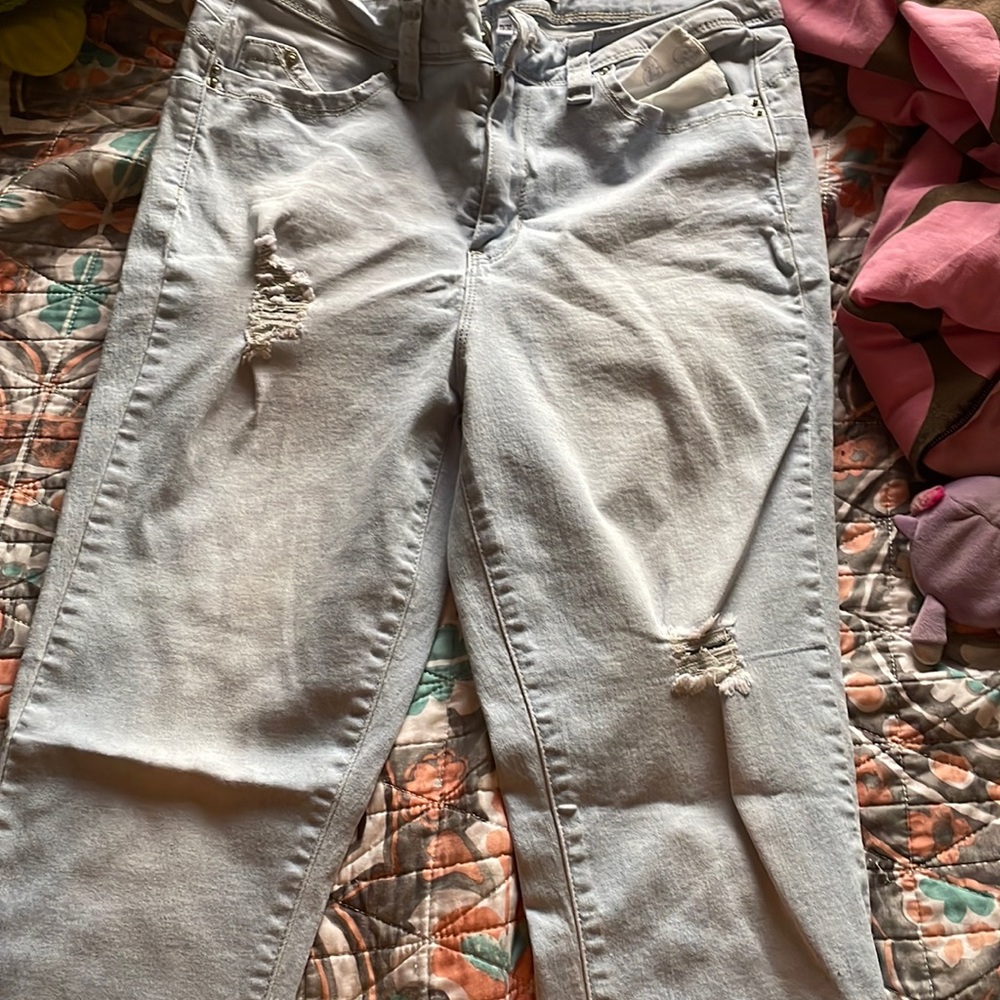 Cropped skinny jeans